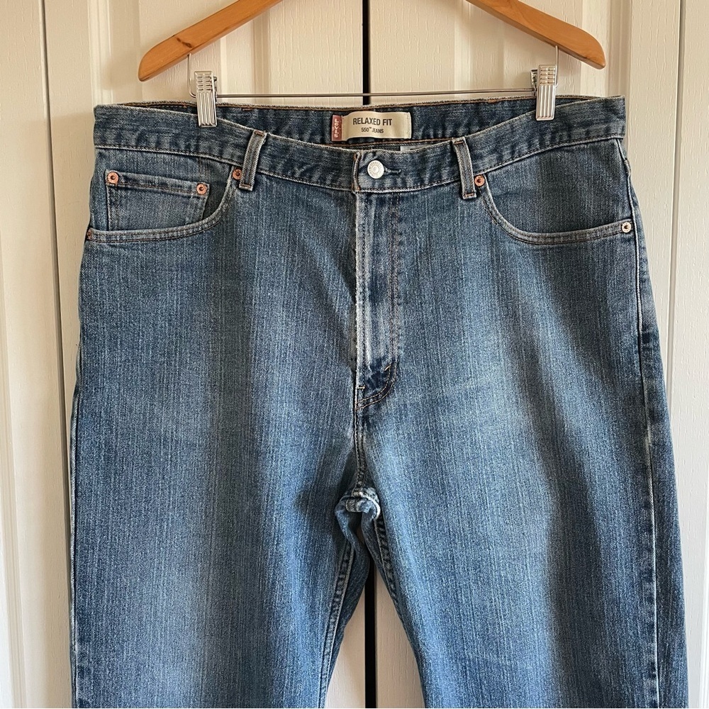 Vintage 2003 Levi’s 550 Relaxed Fit Jeans Men’s 40x32 Straight Baggy Y2K Grunge - Picture 4 of 16